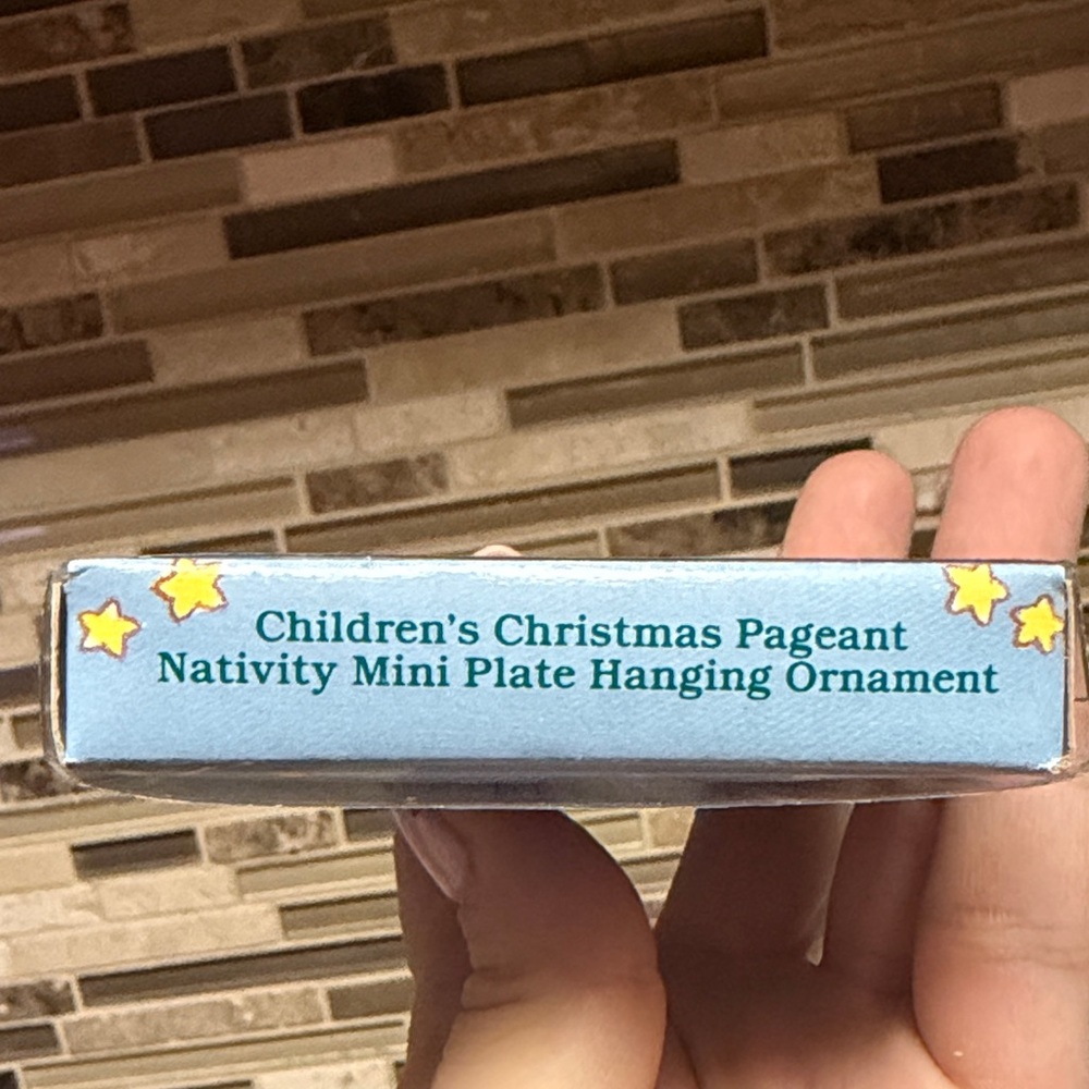 Precious Moments Mini Hanging Plate Ornament - Christmas Pageant Nativity NWT - Picture 3 of 8